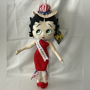 Betty Boop Plush Collector Doll “Election” Betty NWT